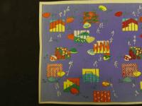 2  ６　千代紙　４　源氏香　　版元不明　木版彩色刷約４０×２７㎝　木版画　図版