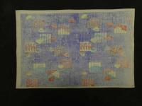 2  ６　千代紙　４　源氏香　　版元不明　木版彩色刷約４０×２７㎝　木版画　図版