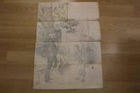 5　5　真作　尾形月耕画　教育報知第五十二号　付録　明治22年1月5日　木版淡色刷　約67×48㎝