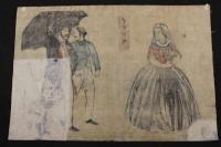 5　5　真作　歌川芳富画　イギリス　木版彩色刷　約24.6×36㎝