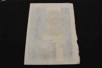 5　7　真作　畦地梅太郎　「山男二」　　直筆サイン入り　約45.5×34㎝　木版画