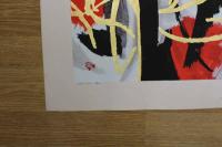 ６　5　①真作　堂本印象　木版画　4枚セット　堂本美術館監修　1976年　約62×43.5㎝　抽象画　現代版画