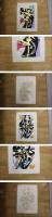 ６　5　①真作　堂本印象　木版画　4枚セット　堂本美術館監修　1976年　約62×43.5㎝　抽象画　現代版画