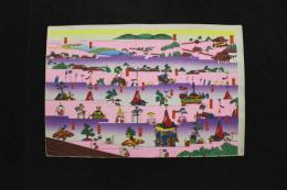 5　5　千代紙　祇園祭の図(仮題)　木版彩色刷　約26.5×39.5㎝