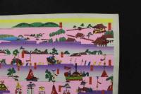 5　5　千代紙　祇園祭の図(仮題)　木版彩色刷　約26.5×39.5㎝