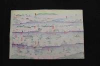 5　5　千代紙　祇園祭の図(仮題)　木版彩色刷　約26.5×39.5㎝