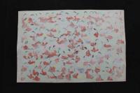 5　5　千代紙　お多福の図(仮題)　木版彩色刷　約26.5×39.5㎝