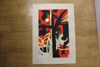 5　5　②真作　堂本印象　木版画　4枚セット　堂本美術舘監修　1976年　約62×43.5㎝