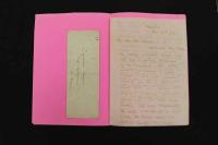 5　5　真作　メアリ・フェノロサ自筆書簡　ラフカディオ・ハーン(小泉八雲)宛1通　1898・5・26