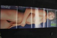 ヌードポスター森下くるみ　ビージーン附録　両面折り　1999年5月　87×30cm