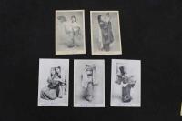 5　5　宝塚少女歌劇絵葉書(B)　天津乙女　笹原いな子　住江岸子　初瀬音羽子　有明月子　2種　5枚入