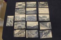 5　5　比叡山地図入　絵葉書　ケーブルカー　16枚　戦前　袋付