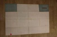 ６　5　分間江戸絵図　奥村次郎　奥村喜兵衛版　宝暦2年　木版2色刷　約59.5×86㎝