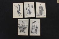 5　5　宝塚少女歌劇絵葉書(B)　有明月子　天津乙女　春野若子　尾上咲子　秋野たま子　渡瀬とも子　門田芦子　住江岸子　5枚入　絵ハガキ 戦前