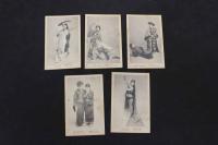 5　5　宝塚少女歌劇絵葉書(第一回)　春日花子　瀧川末子　天津乙女　春野若子　音羽瀧子　瀧野久子　初瀬音羽子　奈良美也子　絵ハガキ　戦前