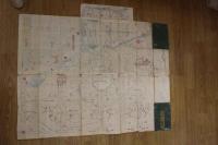 5　5　延寿御江戸絵図　安政7年再刻　出雲寺萬次郎他　木版彩色刷　約69×82㎝