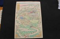 5　5　大山崎山荘図会　京都府乙訓郡大山崎村　天王山山腹錢ヶ原　昭和7年　中村清太郎画　木版手彩色　約41×27.5㎝