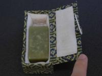 ２ 3　印材　広東緑石　広寧凍　16×25×50ｍｍ