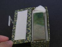 ２ 3　印材　広東緑石　22×22×62ｍｍ