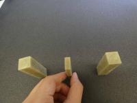 ２ 3　印材　青田石　15×15×60ｍｍ ２本　7×15×6ｍｍ １本