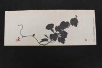 5　④複製木版画　谷文晁筆　秋の七草　重要木版保存会　ススキ・ナデシコ・クズ欠　4枚