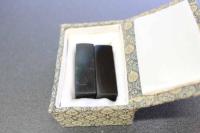 5　5　印材　墨晶石　礎石　17×17×53㎜　2本