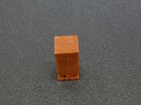 5　5　印材　青田石　紅青田　花の彫　13×15×35㎜