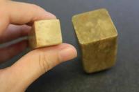 5　5　印材　青田石　艾葉　15×15×85㎜　28×28×53㎜　彫りあり