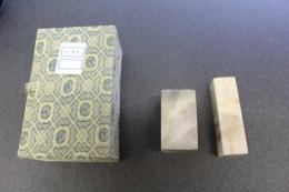 5　5　印材　巴林石　29×29×51㎜　20×20×70㎜　2本