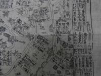 ６　5　江戸御見附略図　江戸末期頃刊　木版墨刷　約31×45㎝　折り目、シワがございます。