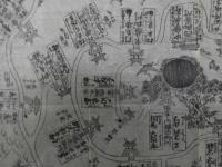 ６　5　江戸御見附略図　江戸末期頃刊　木版墨刷　約31×45㎝　折り目、シワがございます。