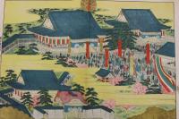 5　5　宗祖円光大師七百回御遠忌　縁儀式図　安田政太郎　明治44年　石版色刷　約39.5×54.5㎝