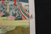 5　5　宗祖円光大師七百回御遠忌　縁儀式図　安田政太郎　明治44年　石版色刷　約39.5×54.5㎝