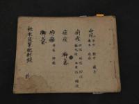 ２　5　秋水随筆配剤録（二）１５丁　橘井家配剤（三・四・五・六）計８７丁　橘井家配剤附録医言要方（全）１９丁　江戸後期頃写　６冊