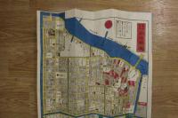 5　2  嘉永新鐫　本所絵図　戸松昌訓　尾張屋清七　安政2年改正　木版彩色刷　袋付
