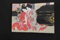 ６　5　大奥秘録　肉筆秘画72図　ペン書文　見開き約16×23.5㎝　1～4　4帖　地下本　艶本　古文書