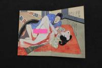 ６　5　大奥秘録　肉筆秘画72図　ペン書文　見開き約16×23.5㎝　1～4　4帖　地下本　艶本　古文書