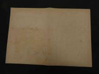 ６　2  ①引札　引き札　正藍染物業　西伯郡春日村字水濱　舩本乙次郎　今郡幡郷村大殿　舩本支店　石版色刷