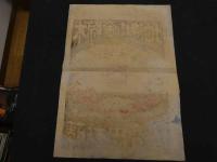 ６　2  引き札　引札　木綿金巾染地　大阪本町浪華橋筋西ェ入　藤井忠商店　木版色刷