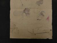 ６　2  模作　河鍋暁斎　入増盛算　3枚続の内右１枚　木版色刷