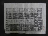 ６　2  役割番付（芝居番付）京都四条北側演劇　輿行人　亀谷条六？　早雲長太夫　明治六年～十二年頃　木版刷　10枚　