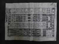 ６　2  役割番付（芝居番付）京都四条北側演劇　輿行人　亀谷条六？　早雲長太夫　明治六年～十二年頃　木版刷　10枚　