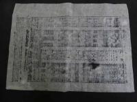 ６　2  役割番付（芝居番付）道頓堀戎座　座本　尾上友助　明治八年　木版刷　3枚