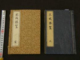 ２　2  京城勝覧　貝原益軒著　下河辺拾水画　天明4年再刻　上下巻　全２冊　帙入