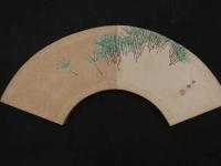 5　2  諸大家画集　扇子見本帖　竹内栖鳳　堂本印象　川合玉堂　富岡鉄斎　他　木版彩色刷　53図　2帖