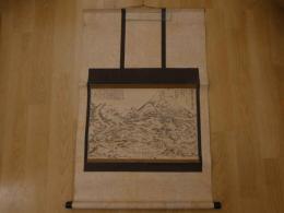 5　2  富士山東口須走　窪俊満模写　江戸後期頃　木版墨刷　1軸
