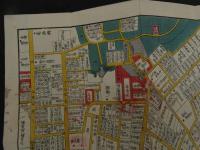 ６　2  牛込市谷　大久保絵図　嘉永7年新鐫　安政4年改　尾張屋清七板　木版彩色刷　江戸切絵図