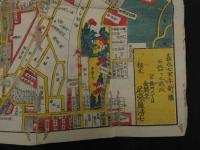 ６　2  牛込市谷　大久保絵図　嘉永7年新鐫　安政4年改　尾張屋清七板　木版彩色刷　江戸切絵図