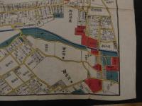 ６　2  増補改訂　千駄ヶ谷　鮫ヶ橋　四ツ谷絵図　戸松昌訓　尾張屋清七板　木版彩色刷　江戸切絵図
