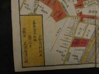 ６　2  増補改訂　千駄ヶ谷　鮫ヶ橋　四ツ谷絵図　戸松昌訓　尾張屋清七板　木版彩色刷　江戸切絵図